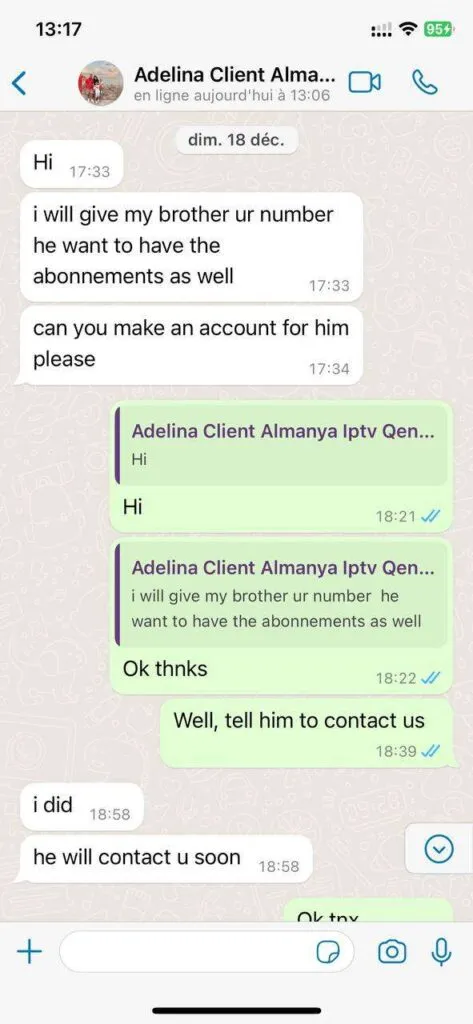 press iptv payment confirmation WhatsApp screenshot 5